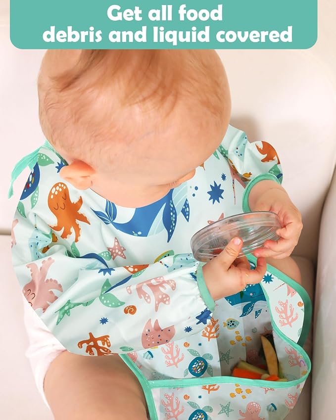 Lictin Long Sleeve Bibs 5 Pack - Image 7