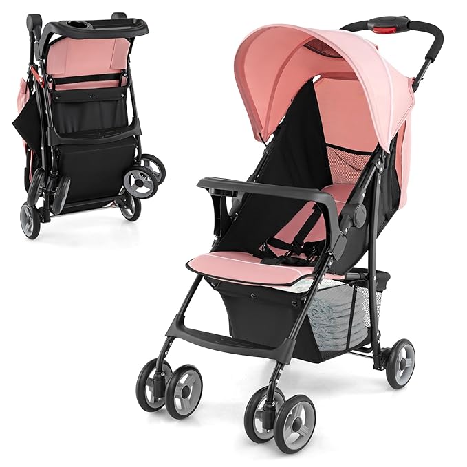 HONEY JOY Lightweight Stroller, Compact Travel Stroller by HONEYJOY