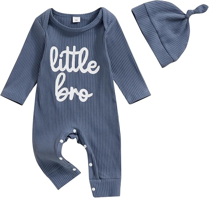 Fernvia Newborn Baby Boy Clothes Letters Print Bodysuit 3 6 9 12 18 Months Long by Fernvia