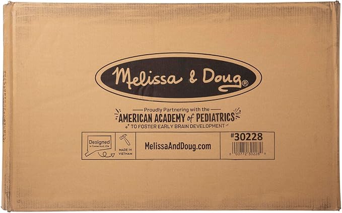 Melissa & Doug Toy Chest, Wooden Toy Storage Box - Image 3