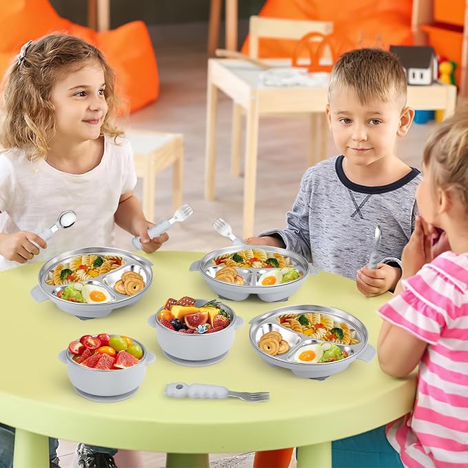Stainless Steel Baby Plates - Image 7