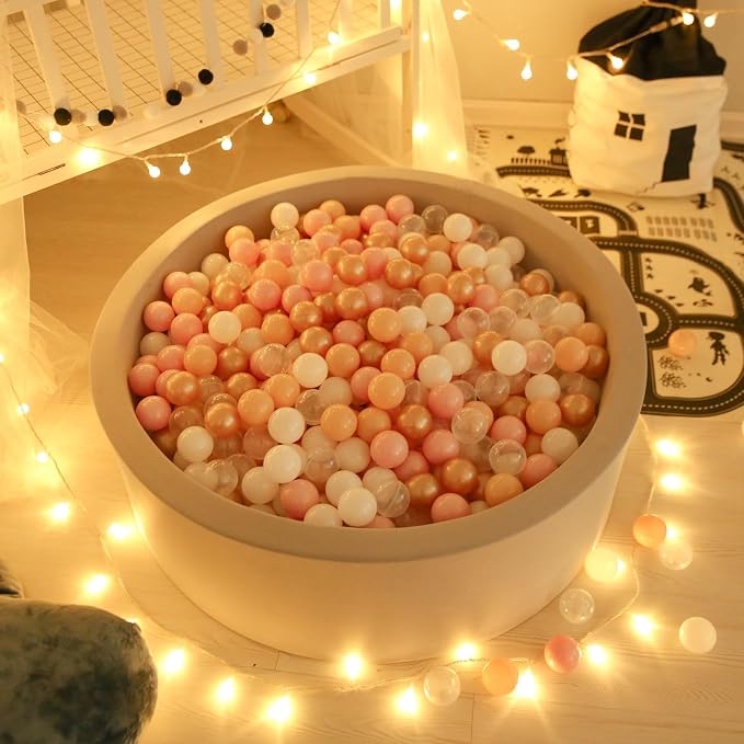 GOGOSO Ball Pits Balls for Toddlers Pack of 50 100 200 Plastics Shape Ball - Image 9
