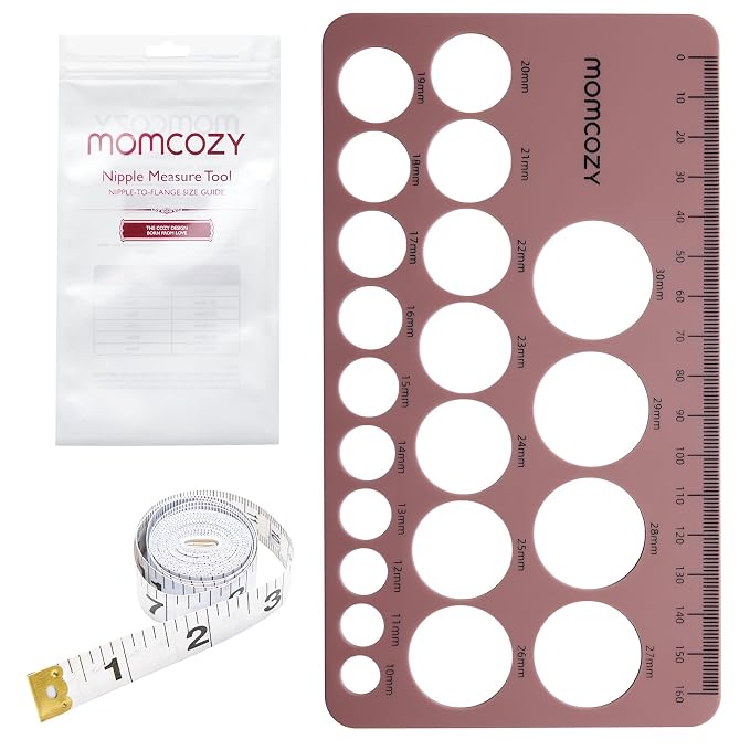 Momcozy Nipple Ruler for Flange Sizing, Soft & Flexible Silicone Measurement - Image 7