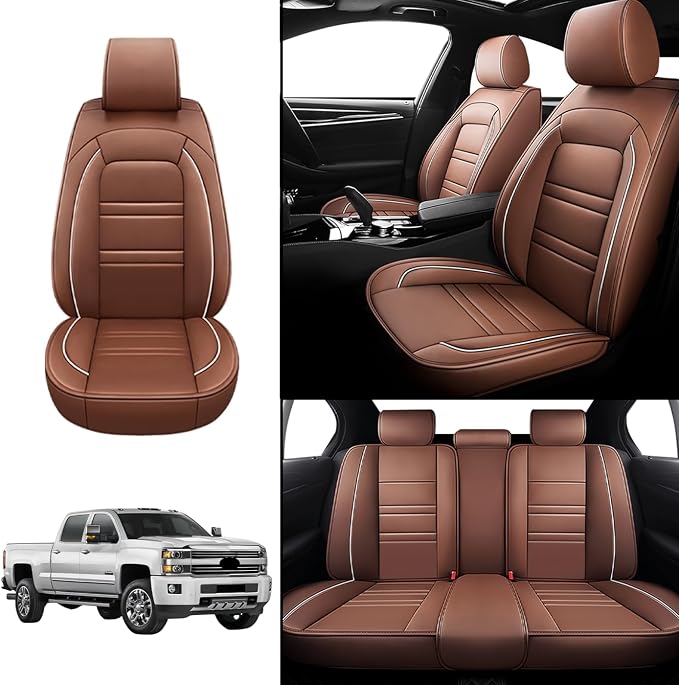 Seat Covers for Chevy Silverado 2007-2025 | 5-Seats Leather Seat Covers - Image 2
