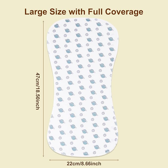 2-in-1 Burp Cloths and Baby Bibs - Image 3
