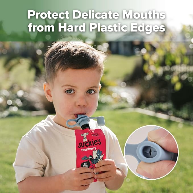 haakaa Multi-Functional Silicone Spout, Pouch Topper No Spill, Water Bottle - Image 2