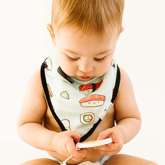 Loulou Lollipop Muslin Bandana Bib Drool Bib Set - Image 4