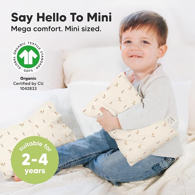 Mini Toddler Pillow with Pillowcase - Image 3
