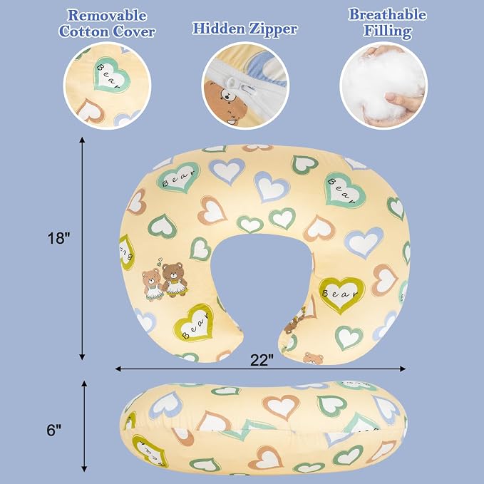 Nursing Pillow & Breastfeeding Pillow – Ergonomic C-Shape - Image 4