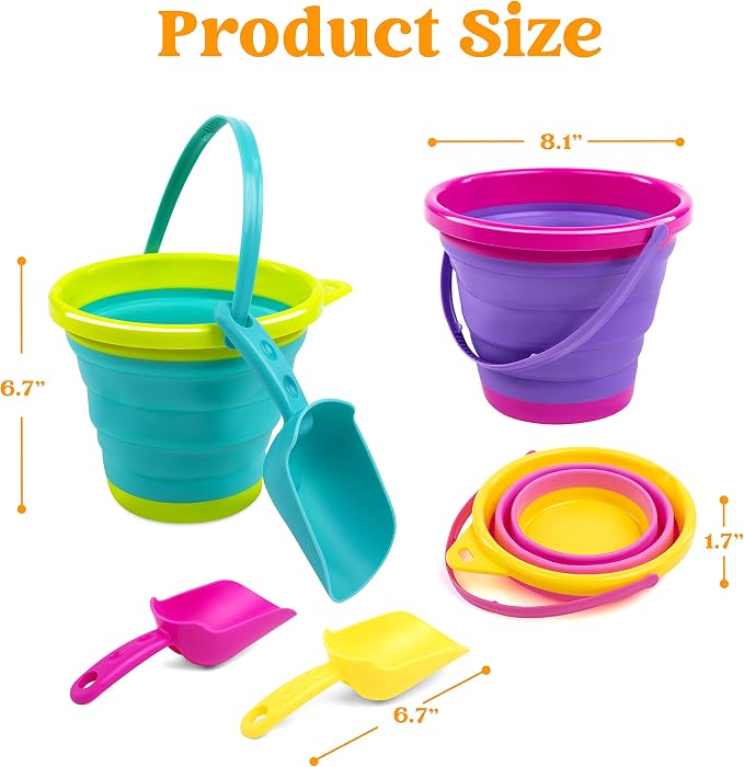JOYIN Foldable Beach Bucket Set - Image 5