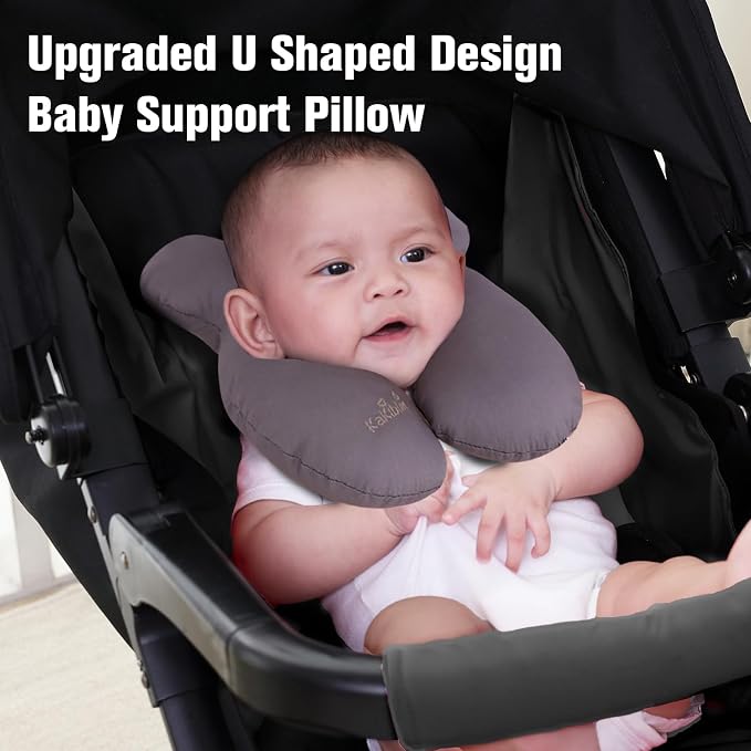 KAKIBLIN Baby Travel Pillow, Upgraded Baby Neck Pillow - Image 3