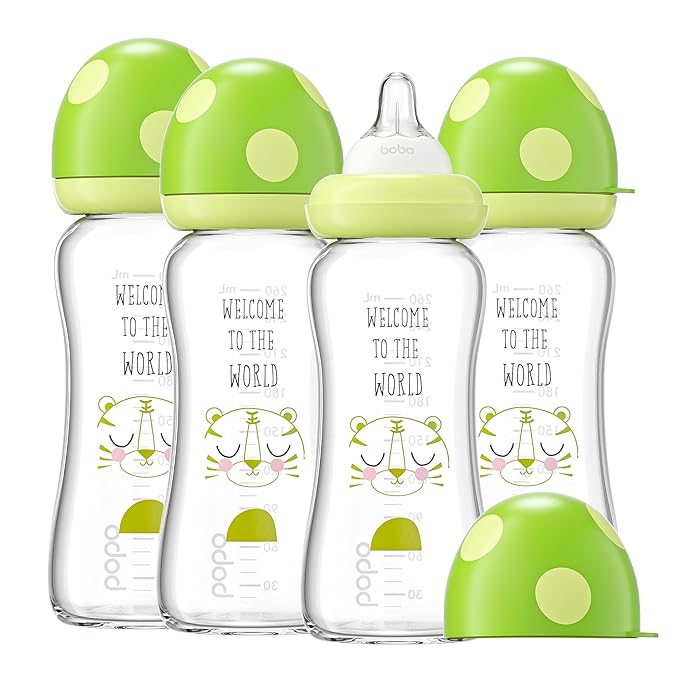 YOHKOH Natural Glass Baby Bottle by Home