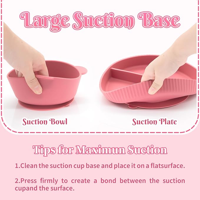 Silicone Baby Feeding Set 10 Pcs, Baby Led Weaning Supplies, Baby Feeding - Image 5