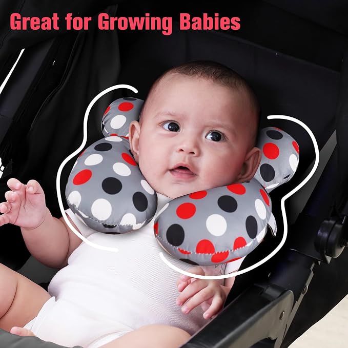 KAKIBLIN Baby Travel Pillow, Baby Neck Pillows - Image 4