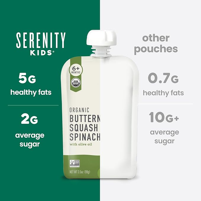Serenity Kids 6+ Months Veggie Puree Baby Food Pouches - Image 7