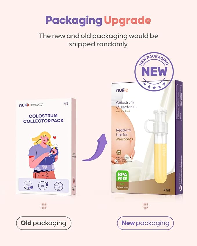 Nuliie Colostrum Collector Kit 7ml/8pcs, Reusable Breast Milk Collector - Image 2