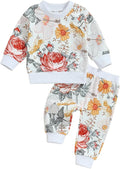 Fernvia Toddler Baby Girl Clothes 3 6 9 12 18 24 Months Fall Outfits Solid Long by Fernvia