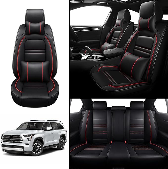 Car Seat Covers for Toyota Sequoia 2008-2025 | 5-Seats Seat Covers, Waterproof - Image 2