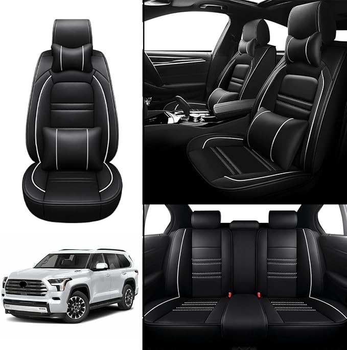 Car Seat Covers for Toyota Sequoia 2008-2025 | 5-Seats Seat Covers, Waterproof - Image 2