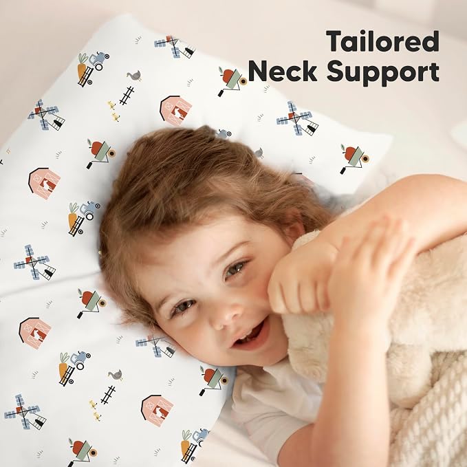 KeaBabies Toddler Pillow with Pillowcase, Jumbo 14X20 - Image 5