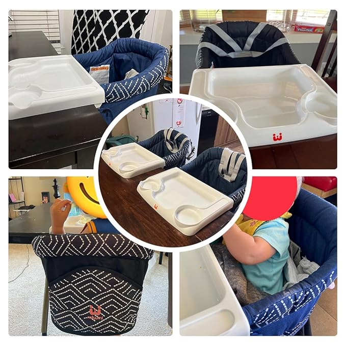 MTWML Hook On High Chair with Tray, Portable Baby High Chair That Attaches to - Image 2