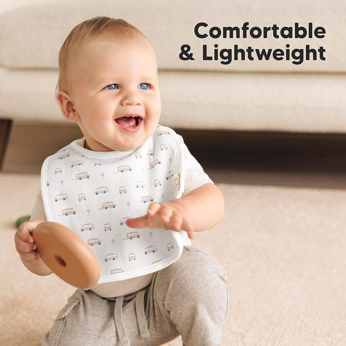 KeaBabies 8-Pack Organic Baby Bibs - Image 5