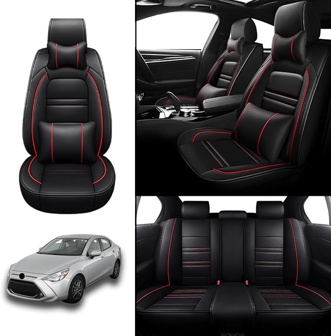 Car Seat Covers for Toyota Yaris 2007-2020 | 5-Seats Seat Covers, Waterproof - Image 2
