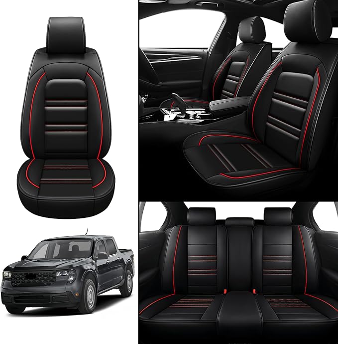 Seat Covers for Ford Maverick 2022-2025 | 5-Seats Leather Seat Covers - Image 2