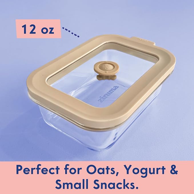 Ziruma Non-Toxic 1.5 cup Glass Food Storage Containers - Image 6