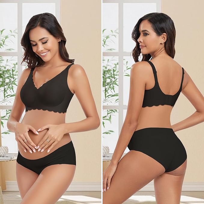 Gailife 3 Pack Nursing Bras for Breastfeeding Seamless Wireless Maternity Bras - Image 6