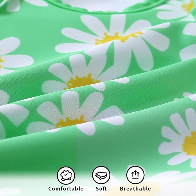 YOUNGER TREE Infant Baby Girls Swimsuit Long Sleeve Swimsuits One Piece - Image 5