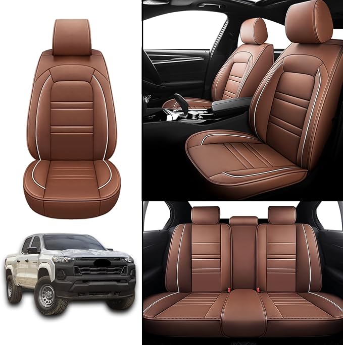 Seat Covers for Chevy Colorado 2004-2025 | 5-Seats Leather Seat Covers - Image 2