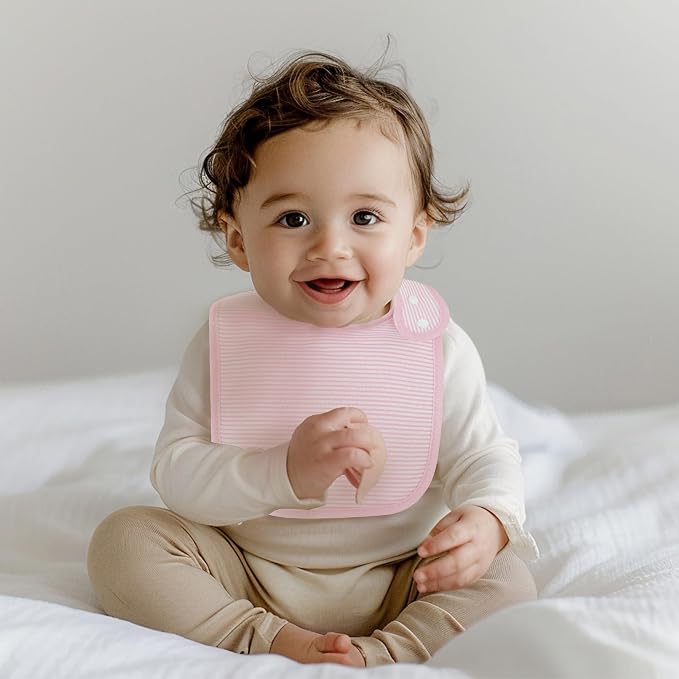 Baby Bibs Soft and Absorbent Organic Cotton Bandana Drool Bibs Set - Image 6