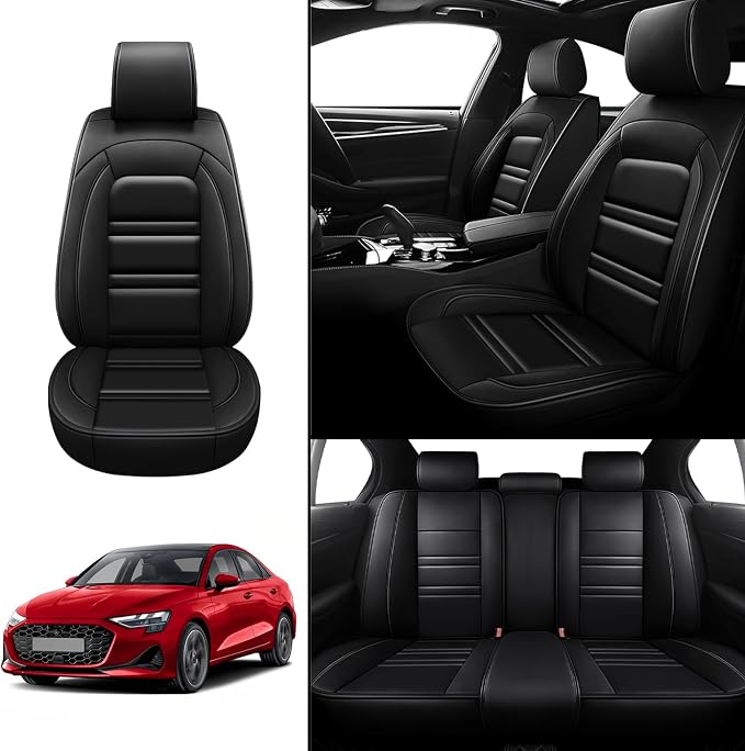 Seat Covers for Audi a3 2006-2025 | 5-Seats Leather Seat Covers - Image 2