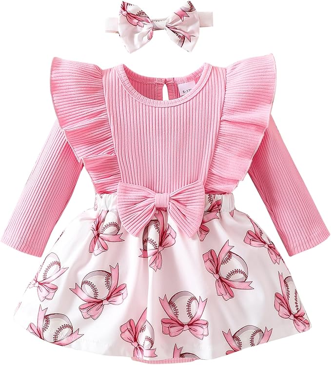 Chichoo Baby Girl Clothes Infant Fall Winter Outfits Newborn Long Sleeve Romper by Chichoo