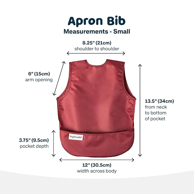 Tiny Twinkle Short Sleeve Apron Bibs - Image 5