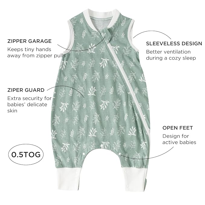 Duomiaomiao 0.5 TOG Toddler Sleep Sack 12-24 Months 100% Cotton Lightweight - Image 5
