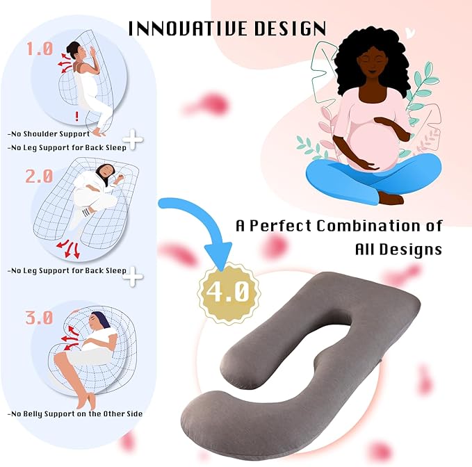 Pregnancy Pillow, Full Body Maternity Pillow 57 inch, - Image 5
