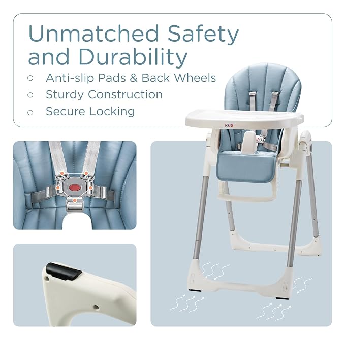KÜB 3-in-1 Foldable Baby High Chair | Multifunctional Infant High Chairs - Image 4