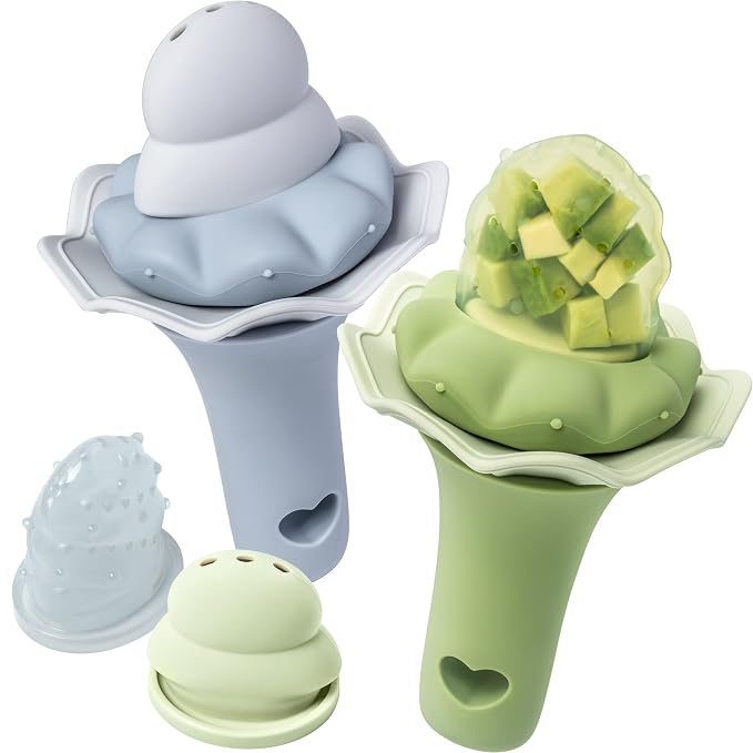 Moonkie Baby Fruit Feeder, BPA Free Silicone Food Feeder by Moonkie