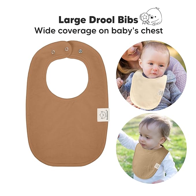 8-Pack Organic Baby Bibs for Boys, Girls - Image 2