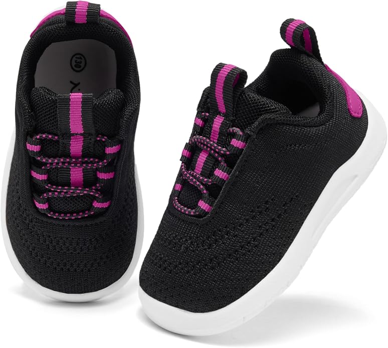 MORENDL Toddler Slip On Sneakers Baby Walking Shoes Non-Slip Breathable Unisex - Image 2