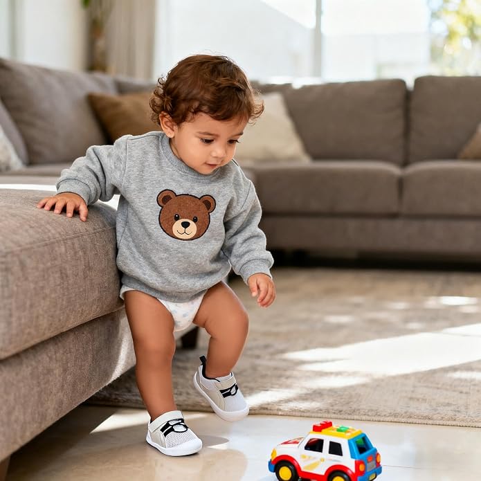 Wide Toddler Shoes Boys Girls Zero Drop Barefoot Infant First Walking Shoes - Image 2