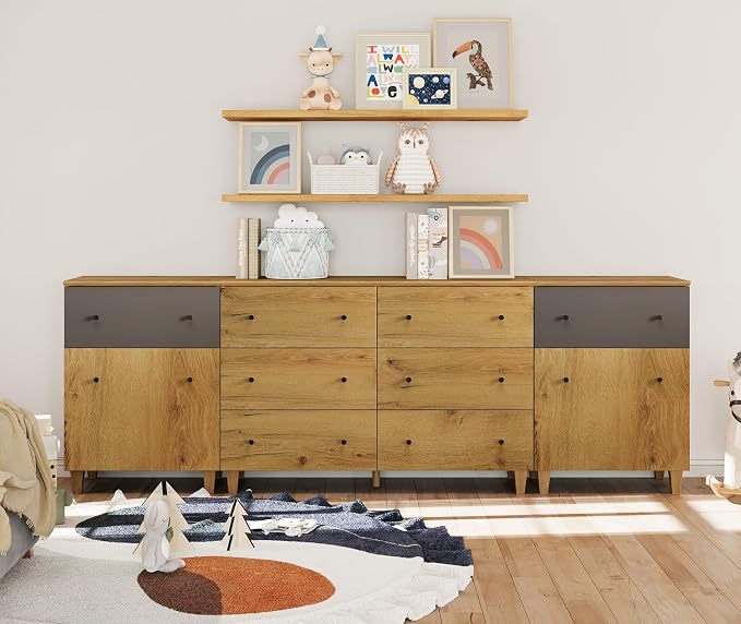 WAMPAT 8 Drawers Dresser Chests - Image 3