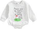 VISGOGO Newborn Infant Baby Boy Girls Oversized Romper Little Dude Sweater by VISGOGO
