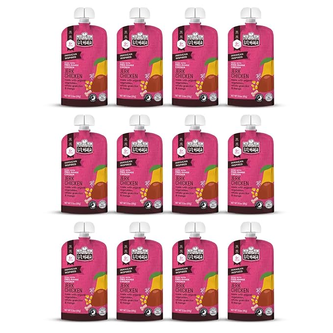 Li’l Hala Jerk Chicken Baby Food Pouches – Free-Range Chicken & Organic Veggies - Image 6