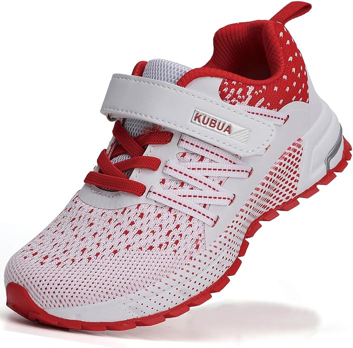 KUBUA Kids Sneakers for Boys Girls Running Tennis Shoes Lightweight Breathable by KUBUA