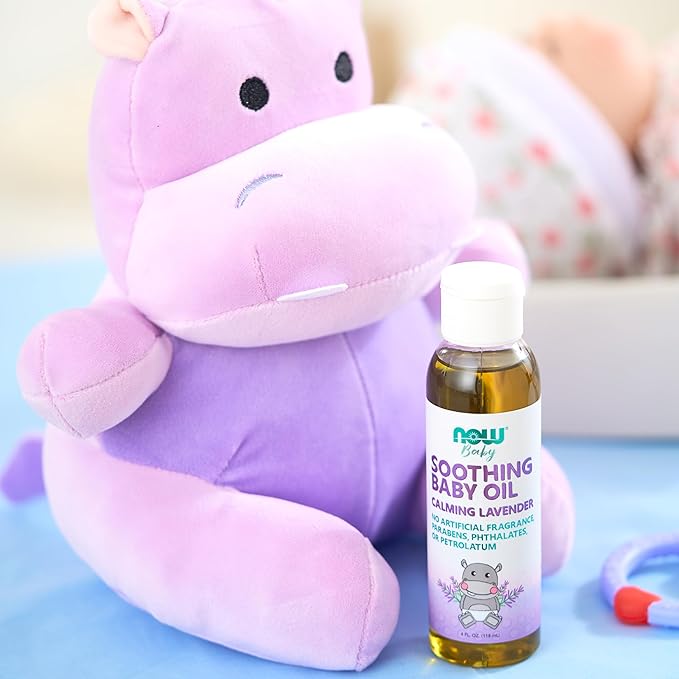 NOW Baby, Soothing Baby Oil, Calming Lavender, No Artificial Fragrance - Image 4