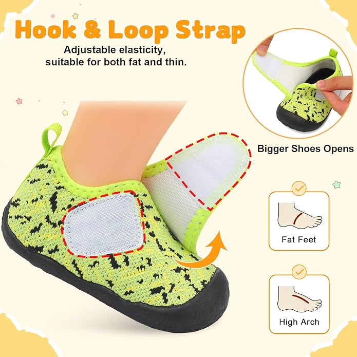 FEETCITY Baby First Walking Shoes Wide Baby Shoes Infant Sneakers Newborn Crib - Image 4