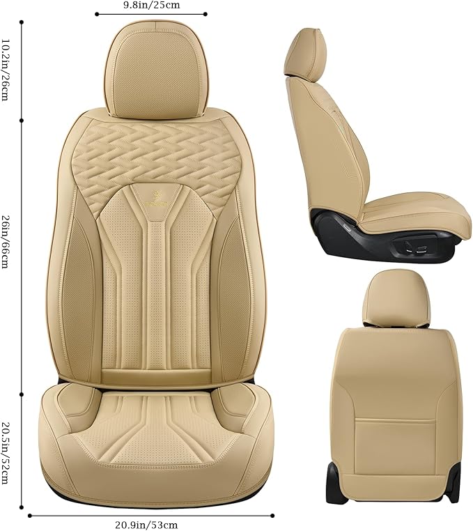 FLORICH Seat Covers for Cars, Waterproof Seat Covers, Leather Car Seat Covers 2 - Image 2